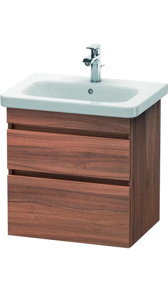Duravit Waschtischunterschrank DuraStyle 58x44,8cm, Nussb Nat, 2 SchKa., wandhängend