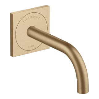 hansgrohe Elektronischer Waschtischmischer Axor Uno UP, Ausladung 165mm, brushed bronze