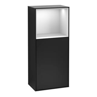 V&B Seitenschrank Wandbeleuchtung Finion 41,8x93,6cm, re, Reg ob wh. m, bla m Lac