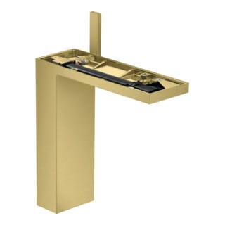 hansgrohe Waschtisch-Einhebelmischer 230 Axor MyEdition A 196mm, m Pus-Op-Abl, o. Pl., brush. br