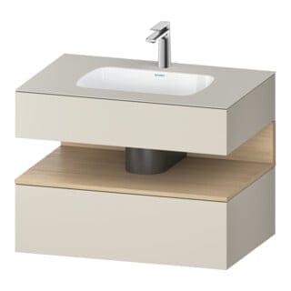 Duravit Einbauwaschtisch-Möbel-Set Qatego 80x55x60cm, E na/tau m, Kon-WTU, B