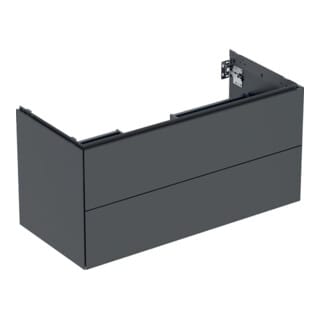 Geberit Waschtischunterschrank One 103,6x50,4x47cm, matt-sw, 2 Schubladen
