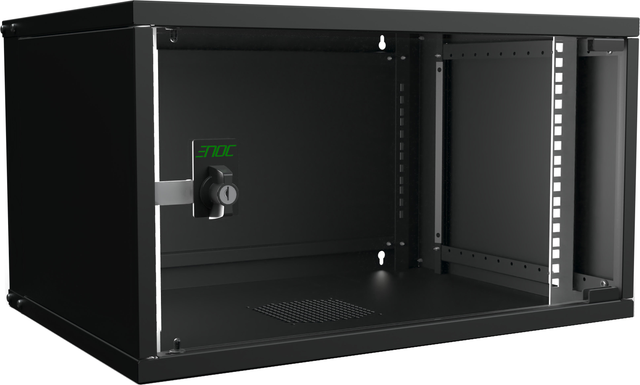 Enoc Wandschrank SNP 6HE sw 19"550x400x315mm W3 6-4-S-SNP