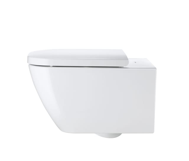 Duravit Wand-WC, Tiefspüler Happy D.2 36,5x54cm, 4,5 l, riml., we. WonderGliss