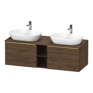 Duravit Waschtischunterschrank D-Neo 140x55cm, 2 A, 1 Pl, B bs, g pol/Nu dkl.