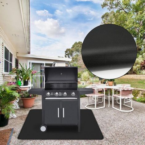 Grillmatte, Grill- Und Grillplattenmatte, Grillschutzmatte, Bodenschutz, 39 X 47 Zoll