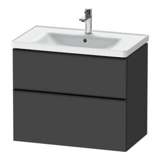 Duravit Waschtischunterschrank D-Neo 78,4x45,2cm, sw/Grap m, 1 Kast, 1 Ausz.