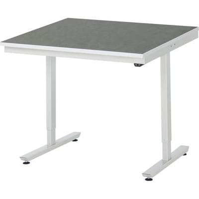 RAU Arbeitstisch adlatus 150 elektrisch höhenverstellbar Linoleum-/Universal-Platte 1000 mm x 1000 mm