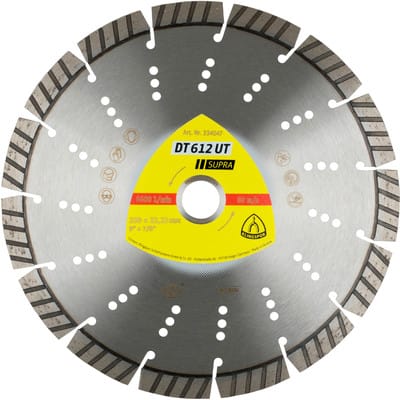 Klingspor DT 612 UT Diamanttrennscheiben 115 x 2,4 x 22,23 mm 8 Segmente 33 x 2,4 x 12 mm Standard Turbo