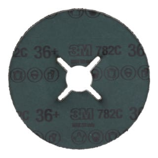 3M Fiberscheibe (CER) 782C, 125 mm Durchmesser, Körnung: 80