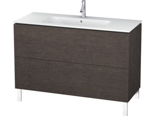 Duravit Waschtischunterschrank L-Cube 122x48,1cm, Ei dkl. geb., 2 Ausz., steh.