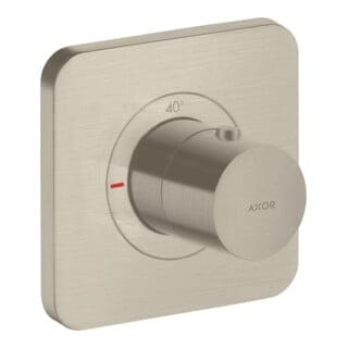 hansgrohe Fertigset Axor Citterio E UP-Thermostat 120x120mm, brushed nickel