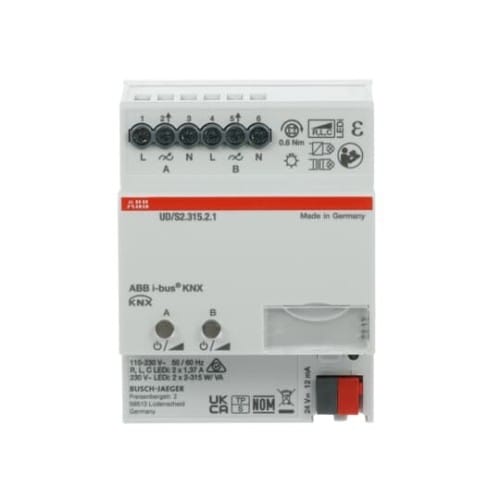 ABB Stotz S&J LED-Dimmer 2 x 315 W/VA, B UD/S2.315.2.1