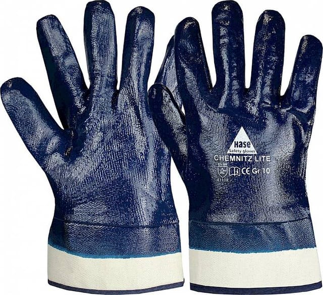 Hase Chemnitz Lite Nitrilhandschuh aus Baumwolle Größe 8
