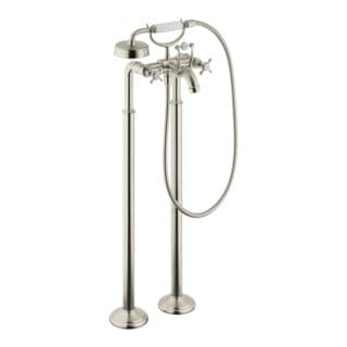 hansgrohe Fertigmontageset Axor Montreux Zwei-Griff-Spültischarmatur, boden, m KrG, brush. ni.