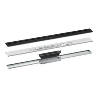 hansgrohe Duschrinne Drain 800mm, FM-Set, frei im Raum, mattschwarz