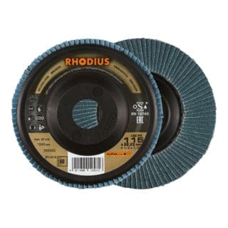 RHODIUS ALPHAline LSZ P3 Fächerschleifscheibe 115 x 22,23 mm K80