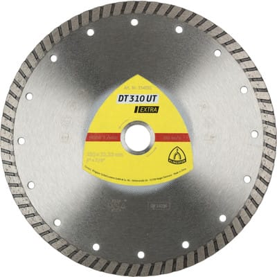 Klingspor DT 310 UT Diamanttrennscheiben 115 x 2 x 22,23 mm 2 x 10 mm geschlossener Rand Turbo