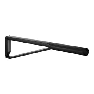 Keuco WC-Stützklappgriff AXESS schwarz matt/schwarz, 850mm