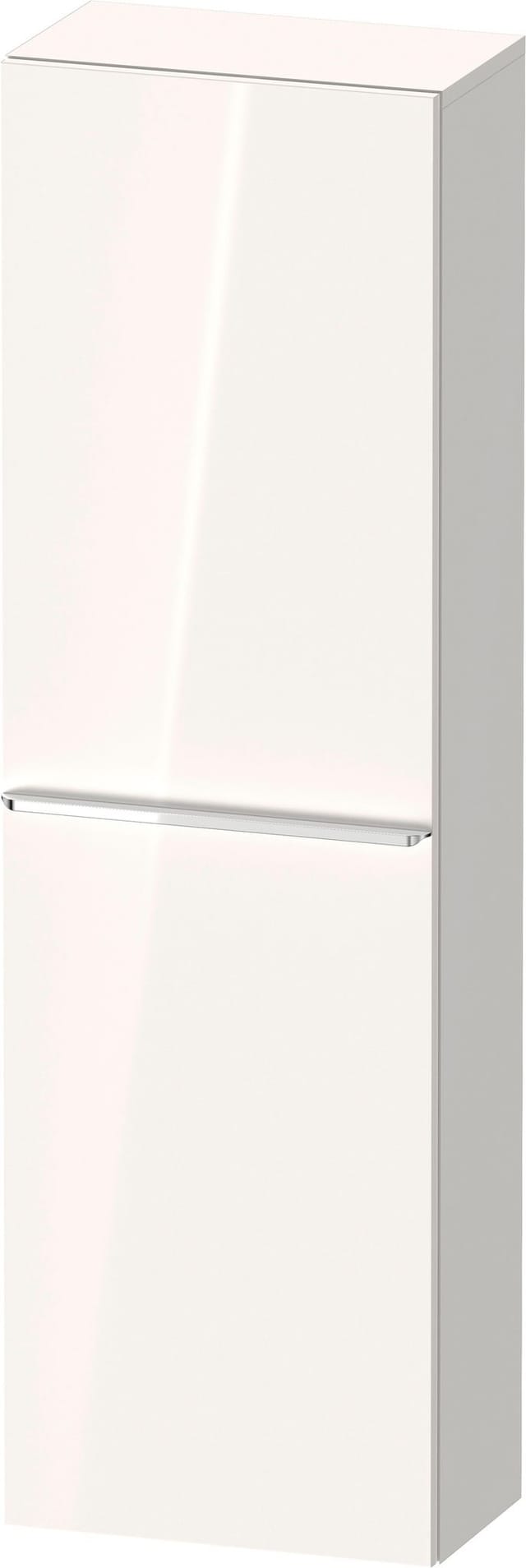 Duravit Halbhochschrank D-Neo 40x24cm, 1 Tür, 4 Bö, An li, chr/we hgl