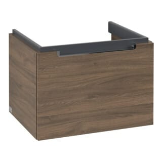 V&B Waschtischunterschrank Subway 2.0 58,7x42x45,4cm, Griff chrom, arizona oak