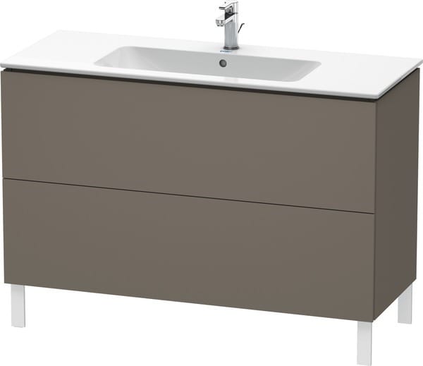 Duravit Waschtischunterschrank L-Cube 122x48,1cm, f Gr s-matt, 2 Ausz., steh.