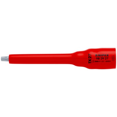 KNIPEX 98 29 27 Steckschlüsseleinsatz 3/8" für TX27 123 mm