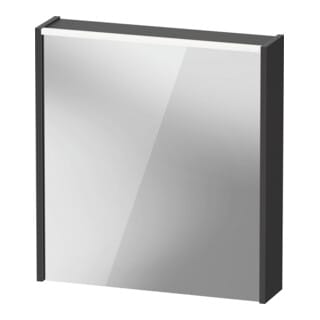 Duravit LED-Spiegel D-Code 2.0 m SD T J 65x70x5cm, Lichtf ob, re, graphit matt