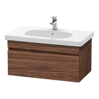 Duravit Waschtischunterschrank DuraStyle 80x45,3cm, Nussb dkl., 1 Ausz., wandhängend