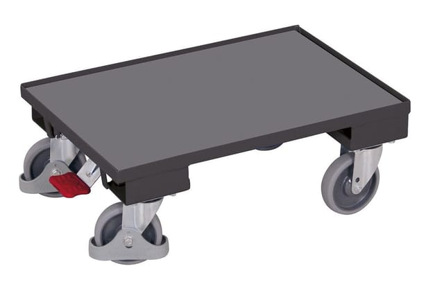 VarioFit Euro-System-Roller mit Boden 10 mm Rand RAL 7016
