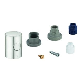Grohe Metallgriff 47984 DN 15 Mengengriff mit EcoButton supersteel