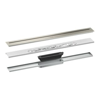 hansgrohe Duschrinne Drain 700mm, FM-Set, frei im Raum, ES optic