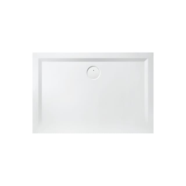 Hoesch Mineralguss-Duschwanne Muna 100x70x3cm, weiß, Solique