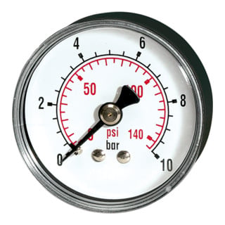 Riegler Standardmano »pressure line« G 1/4 hinten 0-1,0 bar/15 psi, Ã˜63