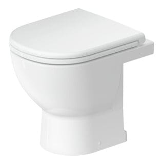 Duravit Stand-WC, Tiefspüler D-Code Compact 37x48cm, 4,5 l, Abgang senkrecht, weiß