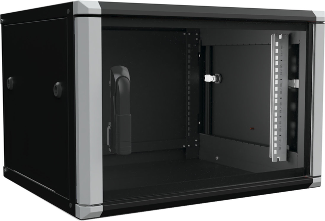 Enoc Wandschrank 6HE 2tlg. sw 19"600x500x334mm W2 6-65-S