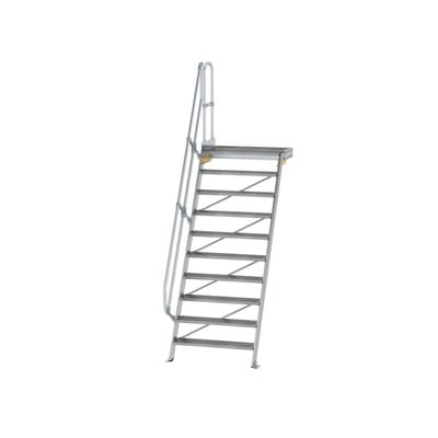 MUNK Aluminium-Treppe Plattform 60° 10 Stufen