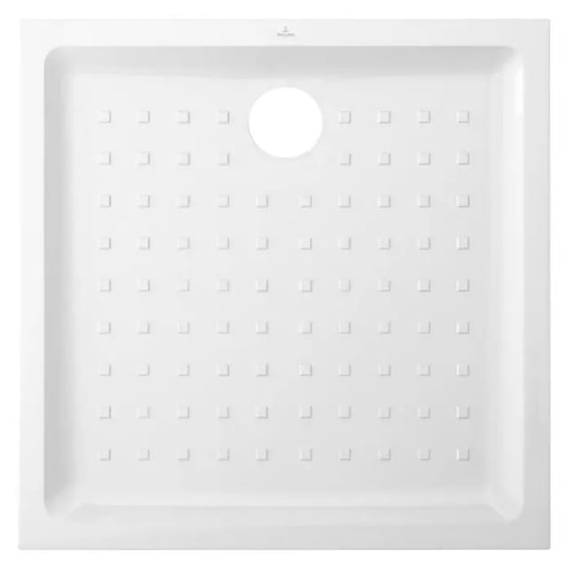 V&B Duschwanne O.NOVO 100x100x60cm, weiß Antirutsch