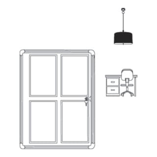 Magnetoplan Schaukasten Klassik mit Schiebetüren für den Innenbereich, 1965 x 1050 x 60 mm, 27 x A4