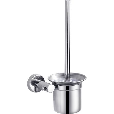 Wc-bürste, Wc-bürsten-set Mit Halterung, Badezimmer-reinigungsset, Wc-bürste Aus Edelstahl (wandmontage), 32 Cm