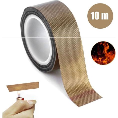 Hochtemperatur-ptfe-teflonklebeband, 0,13 Mm Dick, Zum Oberflächenschutz Von Holz, Schubladen, Möbeln, Vakuumiergeräten Und Manuellen Impulsschweißgeräten, 25 Mm Breit