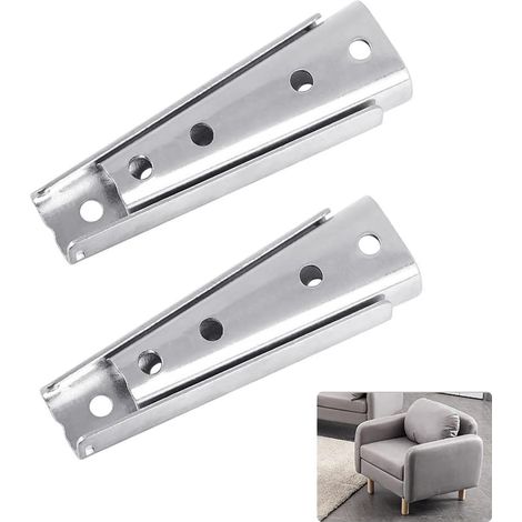 2 Paar 120 X 47 Mm Große Sofaschrauben Aus Eisen, Rutschfeste Sofaverriegelung, Robuste Möbelverbinder, Einfache Montage Für Bettgestell, Sofa, Stuhl, Büro Und Zuhause – Silber