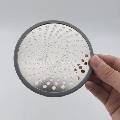Runder Duschablauf Aus Edelstahl, Haarsieb, Abflussfilter, Rostfrei, Verstopfungsfrei, Leicht Zu Reinigen, Für Bad, Küche, Badewanne, 11 Cm – Silber