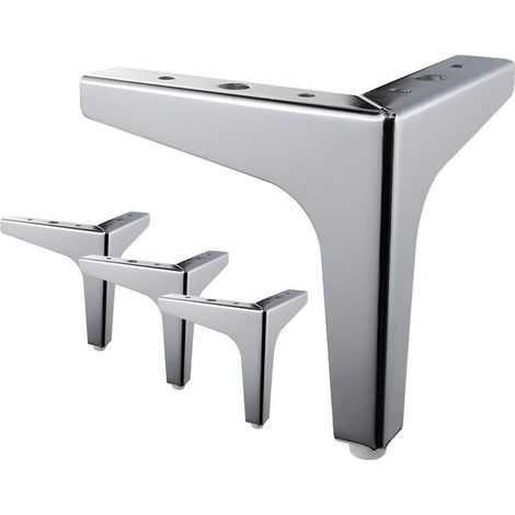 4-teiliges Set Metall-bettbeine, Tischbeine Mit Schrauben Und Bodenschonern Für Diy-möbel, Sofa, Sessel, Couch, Stuhl, 15 Cm