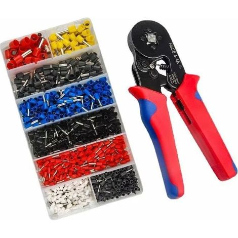 Crimpzangen-set Awg23-7/0,25-10 Mm² Mit 1200 Isolierten Crimp-anschlüssen, Elektrische Crimpverbinder, Professionelles Elektrikerwerkzeug / Lionknight