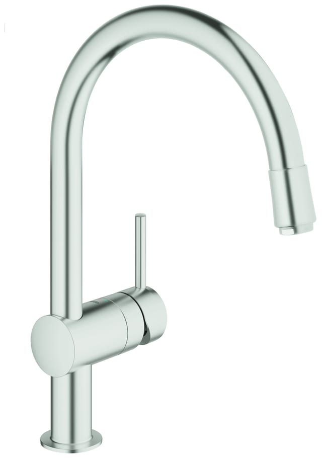 Grohe Spültisch-Einhebelmischer Minta 1/2", C-Ausl, ausz. M-Ausl, superst.