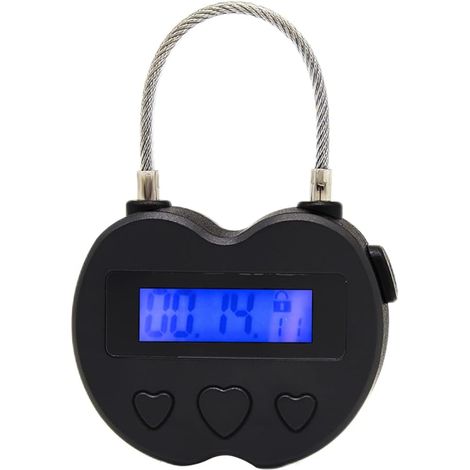 Zeitschaltuhr-vorhängeschloss Mit Lcd-anzeige, Usb-zeitschloss, Multifunktionales Vorhängeschloss, Standort, Zweck, Veröffentlichung Für Studenten