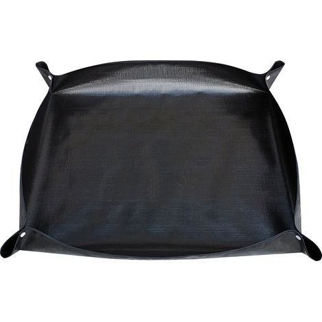 Pflanzmatte – 100 X 100 Cm – Quadratisch – Tragbar – Pflanzschale – Faltbar – Wasserfeste Pflanzmatte – Schwarz