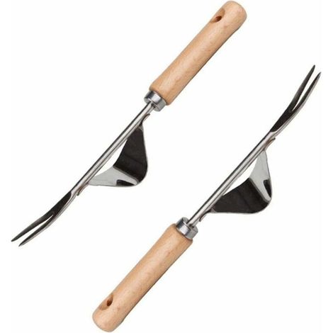 2-teiliges Gartengabel-set, Adélala Edelstahl-handjätwerkzeug, Handjätwerkzeug Für Garten, Gemüsebeet, Rasen, Kleine Blumentöpfe Usw.