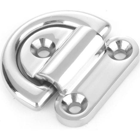 2 Stück 6 Mm Stahl-befestigungsmaterial, Deckanker, Edelstahl-d-ring-anker, Klappbare Öse Für Schiffsreling, Sus316